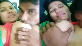 Busty Wife Feeding Her Husband Then Fucking Him In Viral Tape