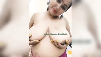 Naked Camgirl Exposing Her Huge Tits And Pussy On Private Show