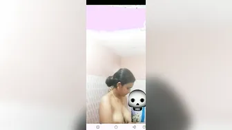 Wife Bathing Naked While I Watch Her On Our Video Call