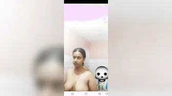 Wife Bathing Naked While I Watch Her On Our Video Call