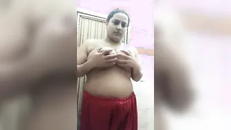 Busty Bhabhi Going Topless Showing Off Her Big Milk Tankers
