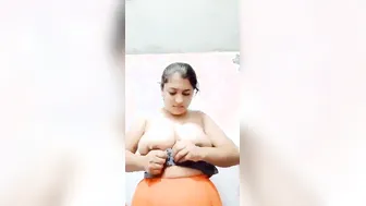Desi Babe Removing Her Salwar Exposing Massive Boobs Slowly