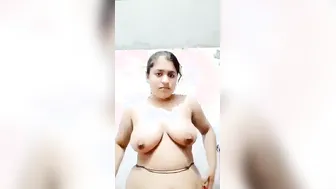 Desi Babe Removing Her Salwar Exposing Massive Boobs Slowly