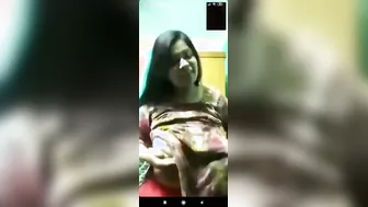 GF Showing Her Perfect Round Boobs On Our Video Call