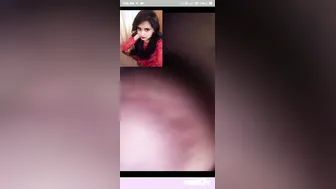 Gorgeous GF Flaunting Her Perfect Round Tits On Camera