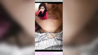 Gorgeous GF Flaunting Her Perfect Round Tits On Camera