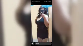 Busty GF Showing Off Her Big Tits And Shaved Pussy Live
