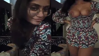 Sexy GF Stripping And Showing Off Big Tits On Live Cam