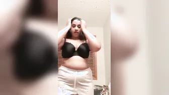 Chubby GF Getting Naked Showing Everything On Camera