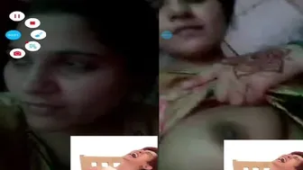Pakistani Wife Exposing Massive Tits During Naughty Video Call
