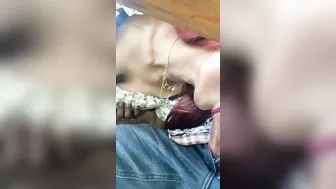Redhead Desi Babe Blowing Me While Teasing With Her Cleavage