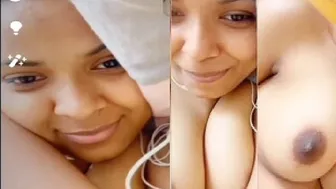 Cute Babe Showing Her Tits On Video Call Getting Me So Hard