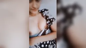 College Babe Recording Herself Topless In Our Leaked Sex Mms