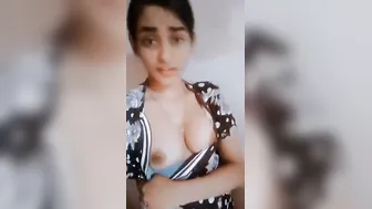 College Babe Recording Herself Topless In Our Leaked Sex Mms