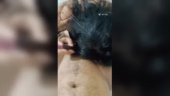 My Hot Indian GF Blowing Me With Her Tits Slipping