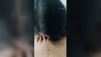 My Hot Indian GF Blowing Me With Her Tits Slipping