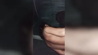 My GF Blowing Me While I Grab Her Soft Tits