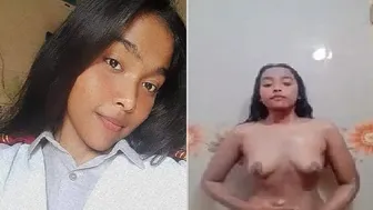 College Babe Filming Herself Bathing Naked In Desi Bathroom