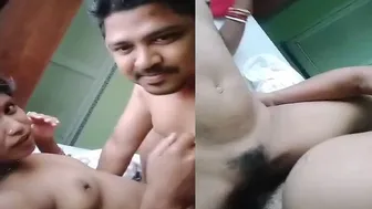 Cute Desi Couple Making Love Missionary Captured At Home