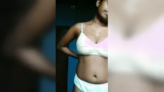 College Slut Showing Off Her Massive Boobs And Dark Pussy