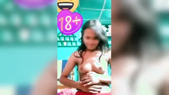 Young College Girl Getting Naked For First Time On Video Chat