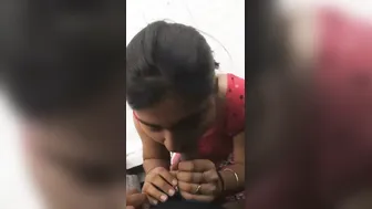 College Hottie Giving Her Cousin Head Behind Closed Doors