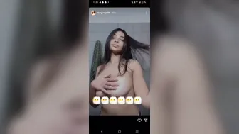 Sexy Babe Showing Off Her Bare Tits Teasing Her Nipples