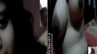 Horny GF Stripping And Teasing Lover On Video Call