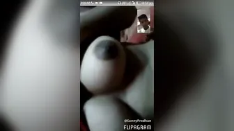 Horny GF Stripping And Teasing Lover On Video Call