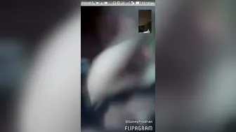 Horny GF Stripping And Teasing Lover On Video Call