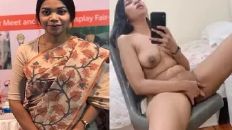 Young Indian GF Sitting Down Fingering Her Wet Pussy