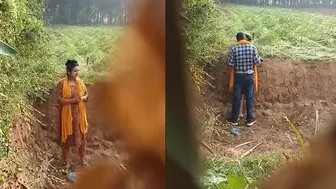 Hidden Camera Catching Village Couple Fucking In The Open Air