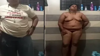 Chubby Married Woman Having Affair Caught Bathing And Fucking