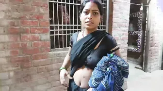 Village Wife Bathing Naked Then Getting Fucked Standing Up