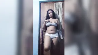 Horny GF Spreading Legs Fingering Hairy Pussy Naked