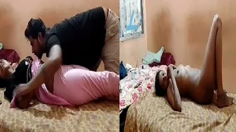 Squeezing Her Boobs Before Pounding My Desi GF Raw