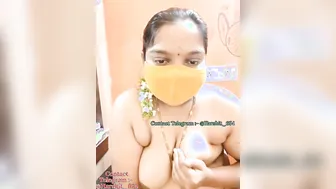 Telugu Wife Masturbating Live On Webcam Showing Her Body
