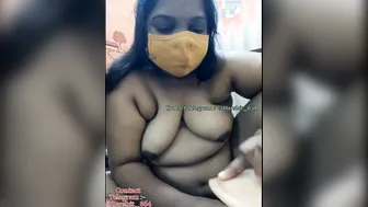 Telugu Wife Masturbating Live On Webcam Showing Her Body
