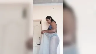 Desi Wife Removing Saree And Fingering Herself On Camera