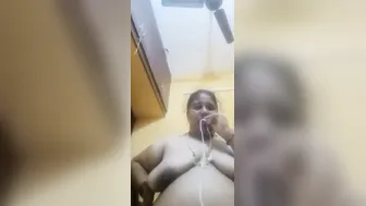 Milf Neighbor Showing Off Those Heavy Tits Getting Undressed