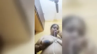 Milf Neighbor Showing Off Those Heavy Tits Getting Undressed