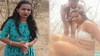 Married Housewife Fulfilling Outdoor Fantasy In Backyard Heat