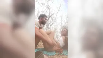 Married Housewife Fulfilling Outdoor Fantasy In Backyard Heat