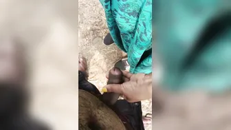 Married Housewife Fulfilling Outdoor Fantasy In Backyard Heat