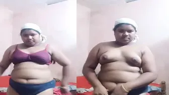 Hot Mallu Wife Stripping Naked Teasing Her Lover On Video