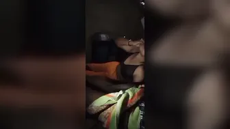 Village GF Sucking His Thick Cock Behind The House