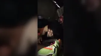 Village GF Sucking His Thick Cock Behind The House