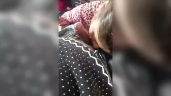 Mature Bhabhi Giving Sloppy Blowjob Showing Off Her Tits