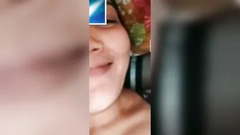 Hot GF Flashing Her Perky Tits On Video Call For Him