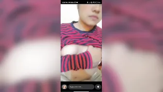 GF Showing Off Her Tits On Snapchat For Me